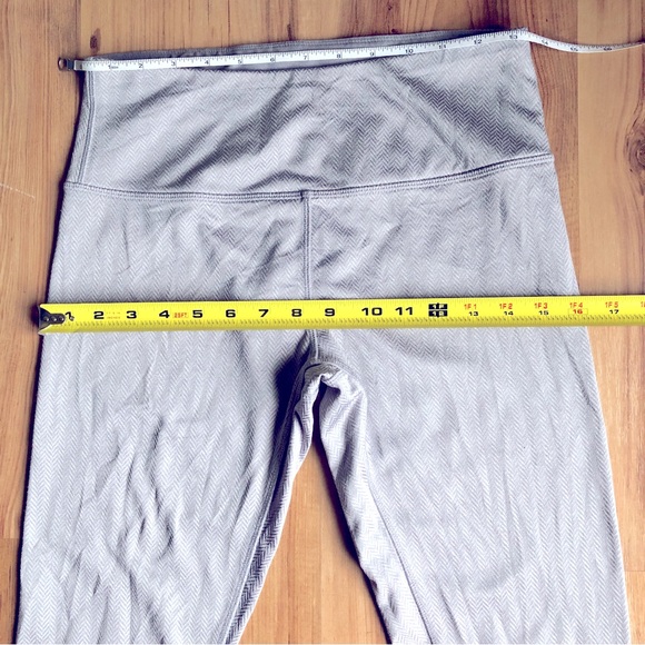 MONDETTA Leggings Tights Herringbone Print Medium Silver Gray Women’s - Picture 7 of 16